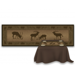 M-368-2042 Barna Asztalterítő